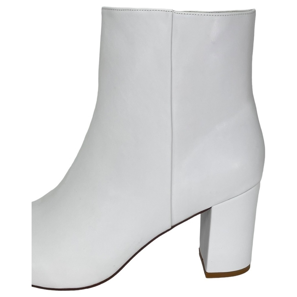 SMASH Shoes Chiku White Faux Leather Womens Ankle Boots Size 12M - Picture 8 of 13